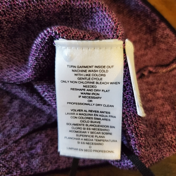 NWOT Rachel Roy Purple Animal Print Top - Picture 5 of 6